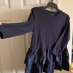 COS Dark Blue Peplum Top
